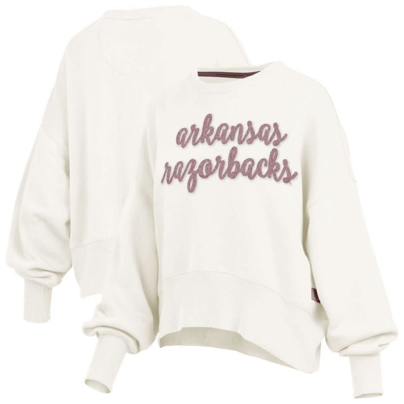 NCAA Arkansas Razorbacks Chelsea Oversized Pullover Sweatshirt