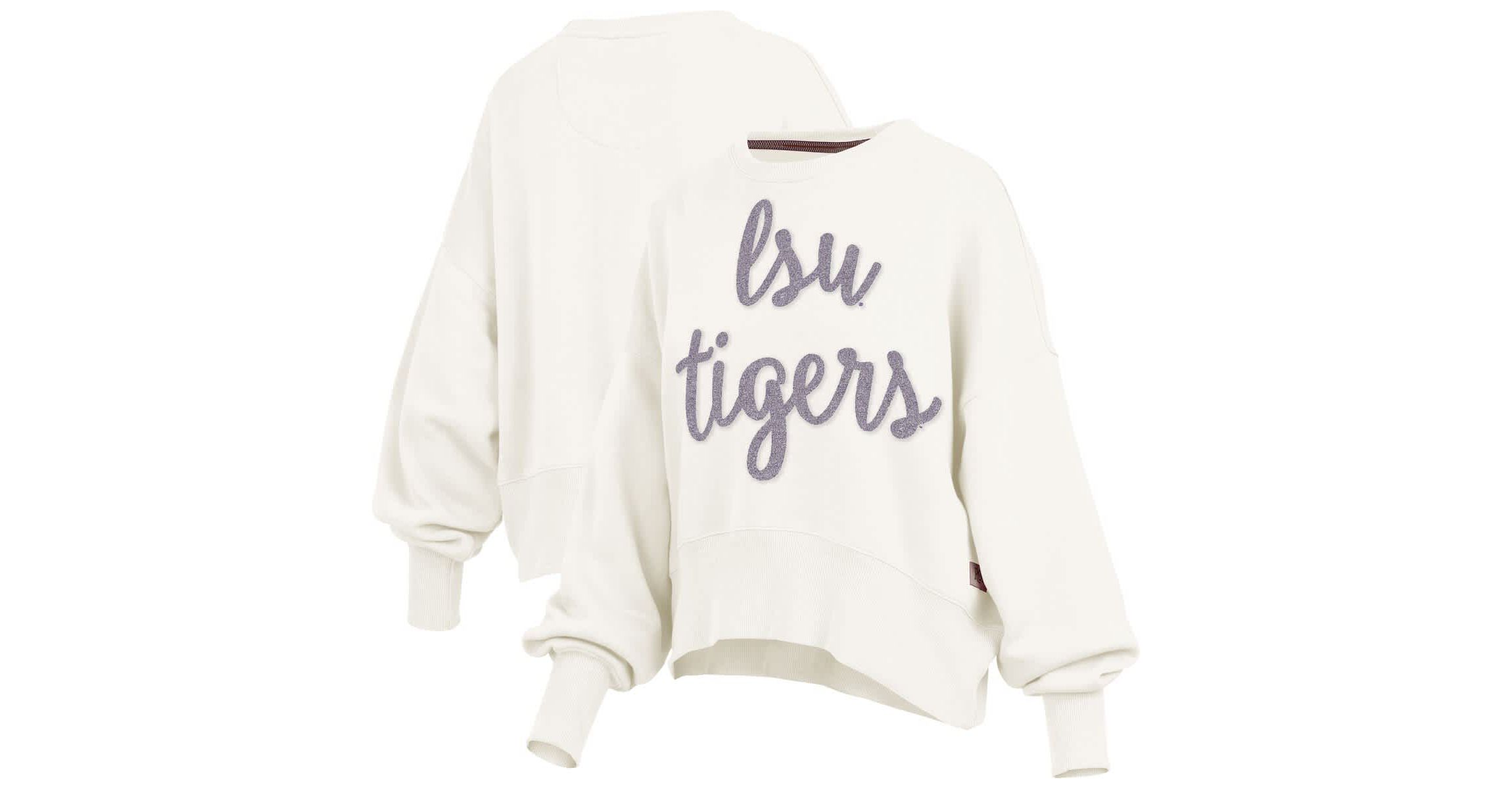 NCAA LSU Tigers Chelsea Oversized Pullover Sweatshirt