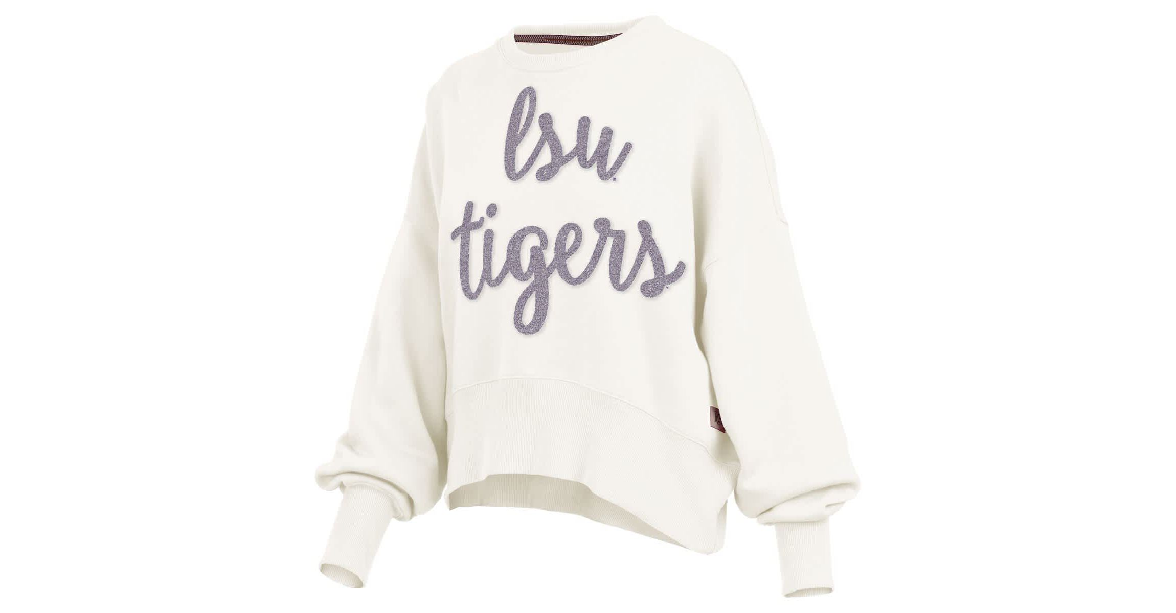 NCAA LSU Tigers Chelsea Oversized Pullover Sweatshirt
