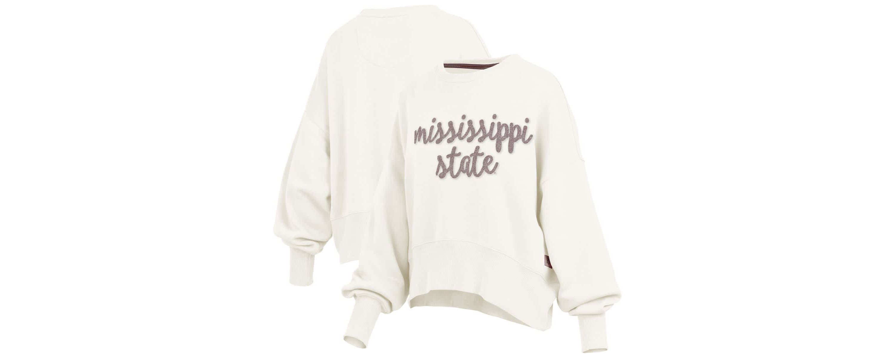 NCAA Mississippi State Bulldogs Chelsea Oversized Pullover Sweatshirt