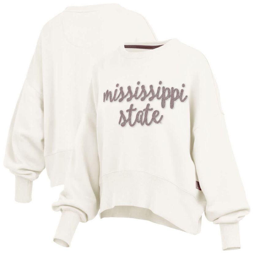 NCAA Mississippi State Bulldogs Chelsea Oversized Pullover Sweatshirt