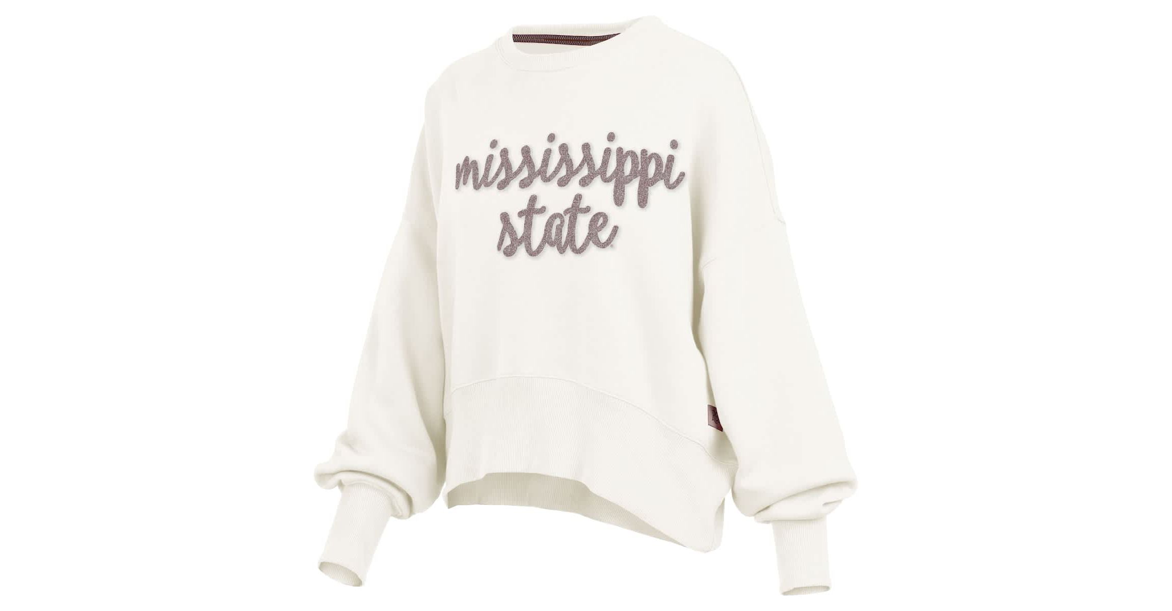 NCAA Mississippi State Bulldogs Chelsea Oversized Pullover Sweatshirt