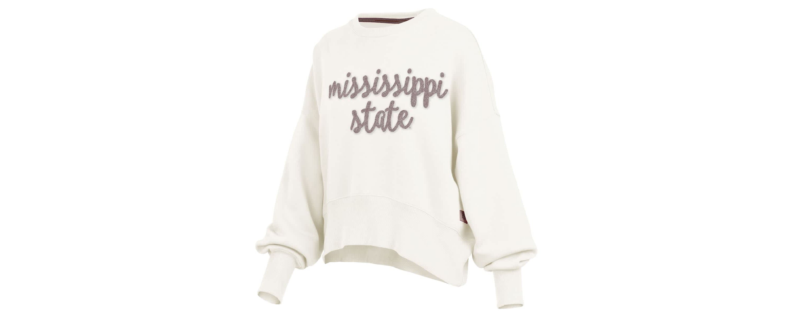 NCAA Mississippi State Bulldogs Chelsea Oversized Pullover Sweatshirt
