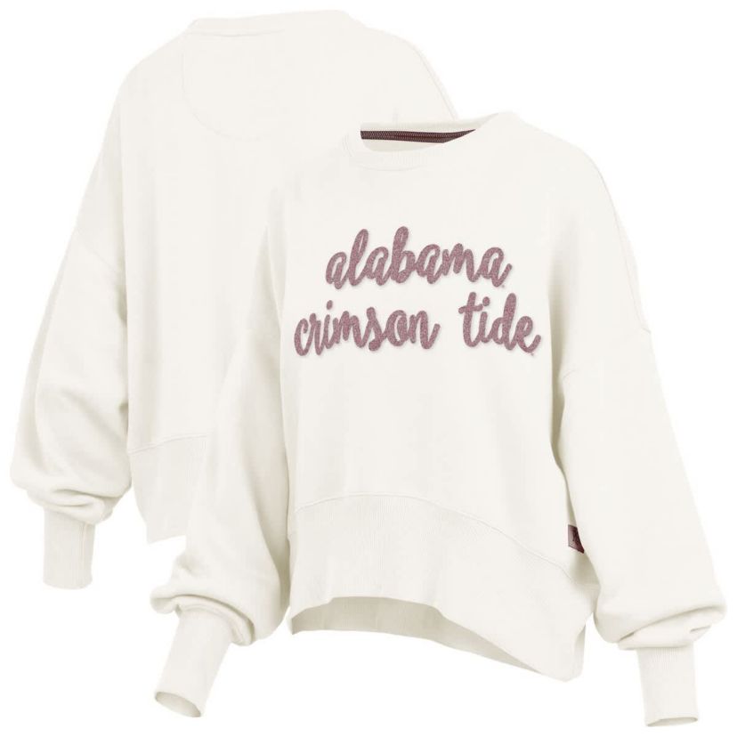 Alabama Crimson Tide NCAA Alabama Tide Chelsea Oversized Pullover Sweatshirt
