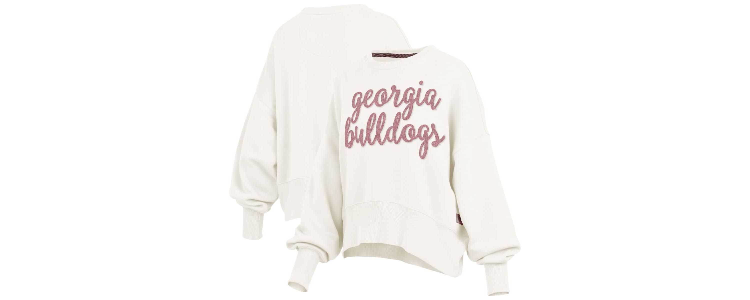 NCAA Georgia Bulldogs Chelsea Oversized Pullover Sweatshirt
