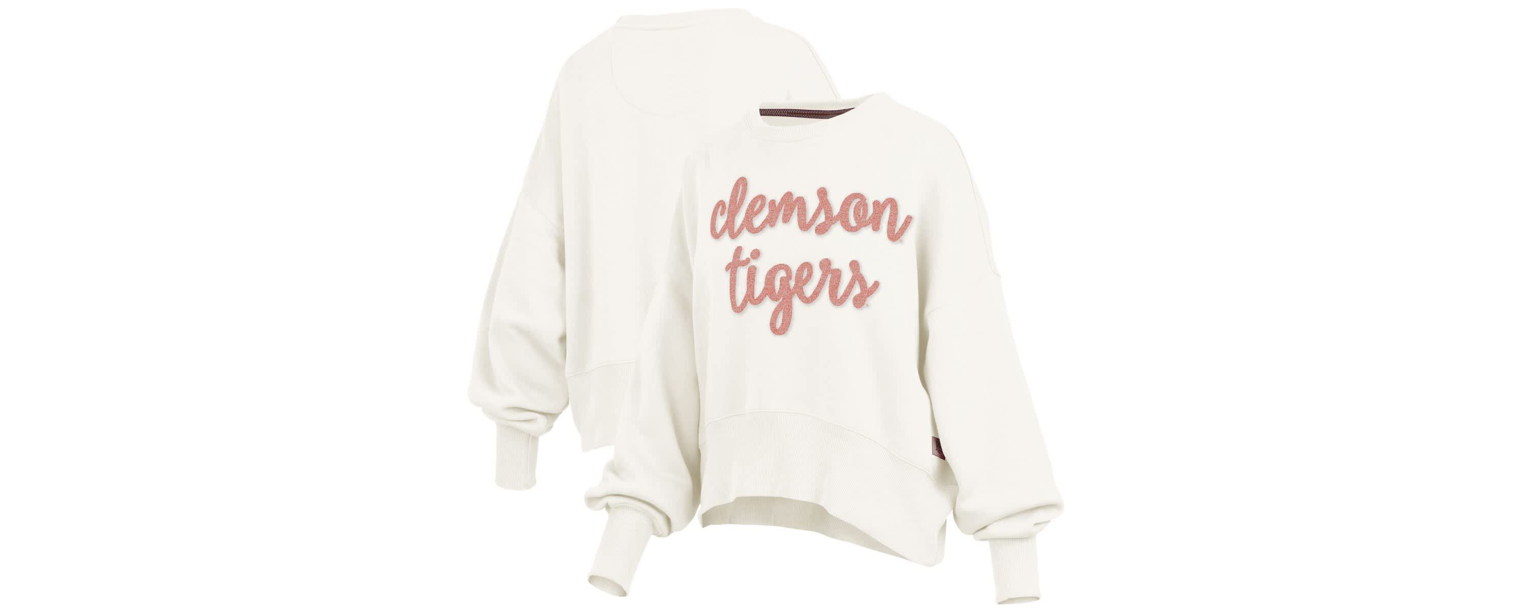 NCAA Clemson Tigers Chelsea Oversized Pullover Sweatshirt