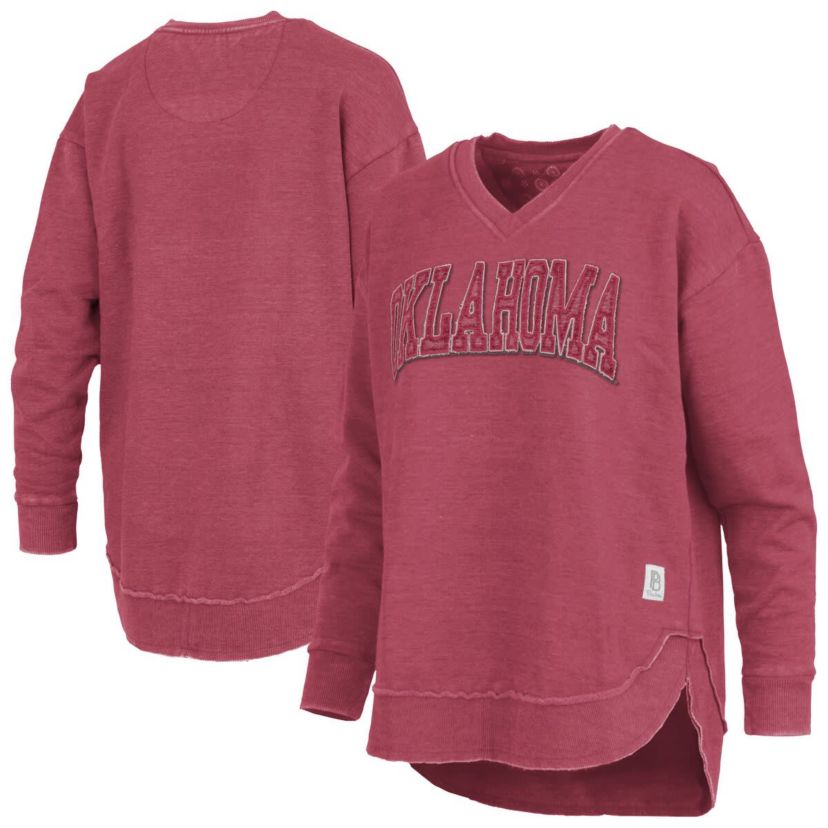 NCAA Oklahoma Sooners Westin Poncho V-Neck Pullover Sweatshirt