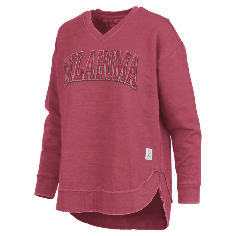 NCAA Oklahoma Sooners Westin Poncho V-Neck Pullover Sweatshirt