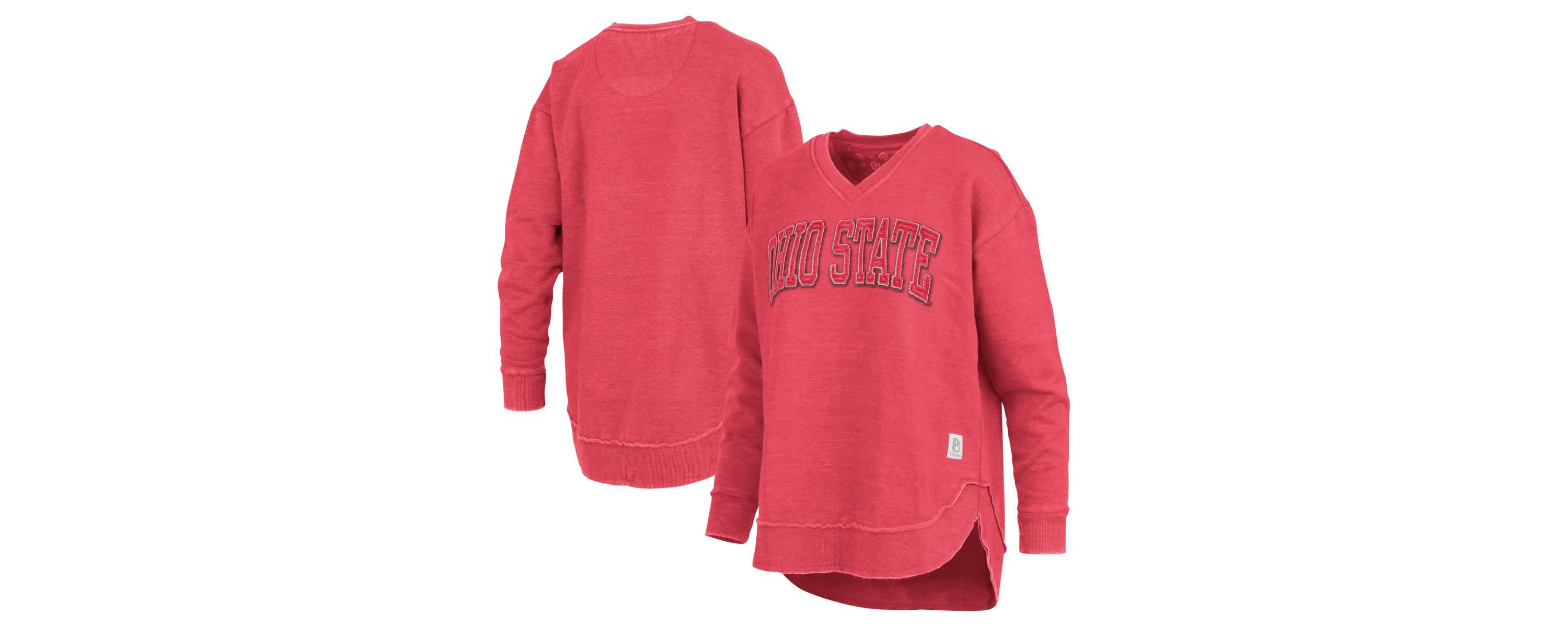NCAA Ohio State Buckeyes Westin Poncho V-Neck Pullover Sweatshirt