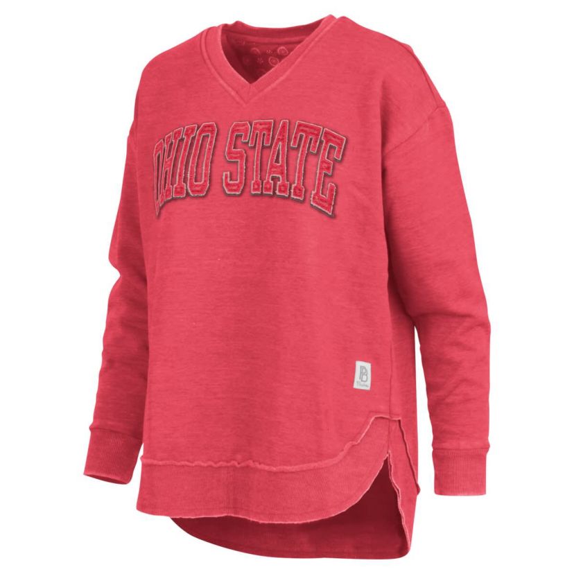 NCAA Ohio State Buckeyes Westin Poncho V-Neck Pullover Sweatshirt