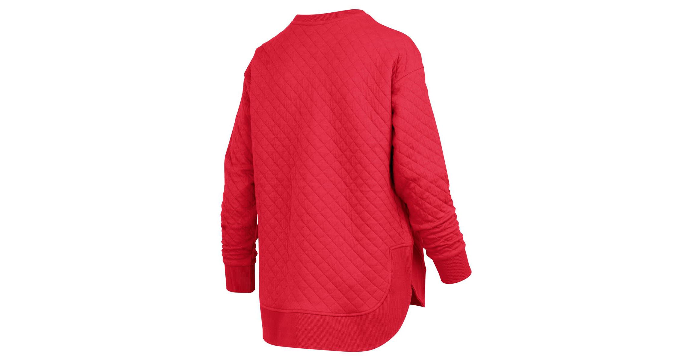 NCAA Georgia Bulldogs Quilted Long Sleeve Pullover Sweatshirt
