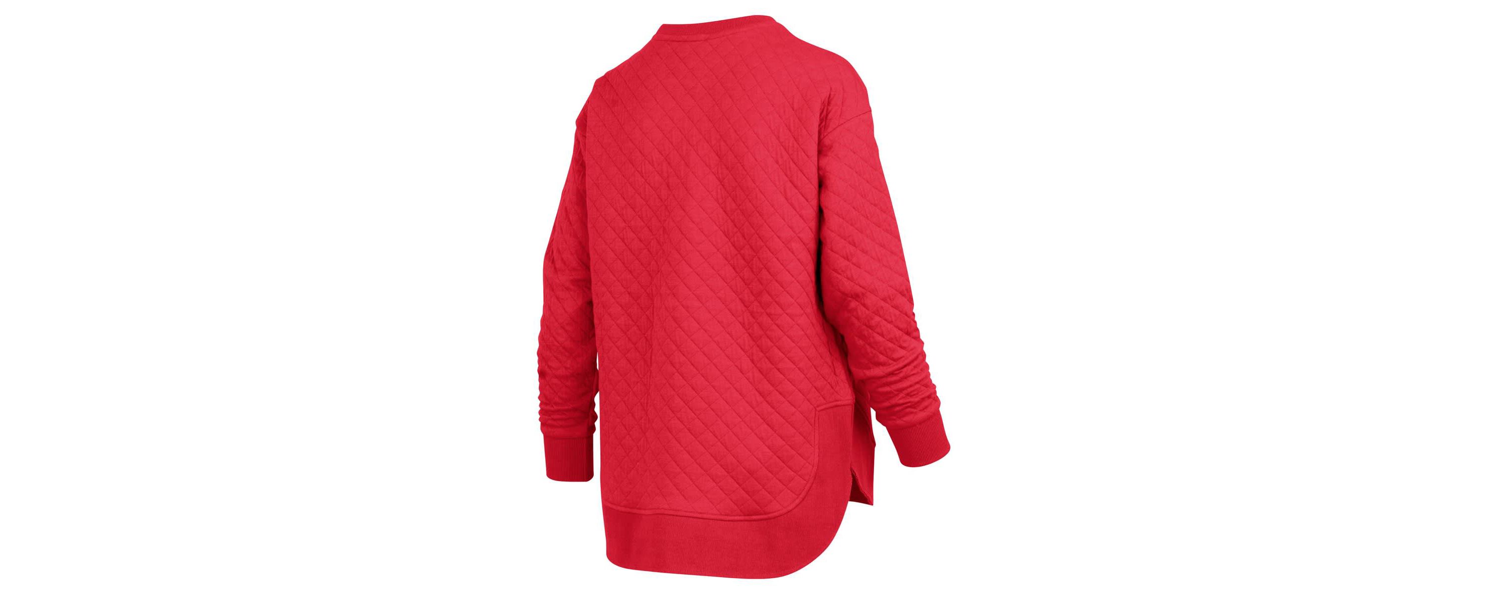 NCAA Georgia Bulldogs Quilted Long Sleeve Pullover Sweatshirt