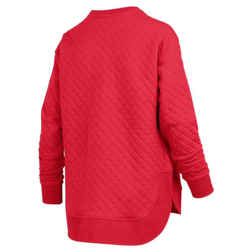 NCAA Georgia Bulldogs Quilted Long Sleeve Pullover Sweatshirt