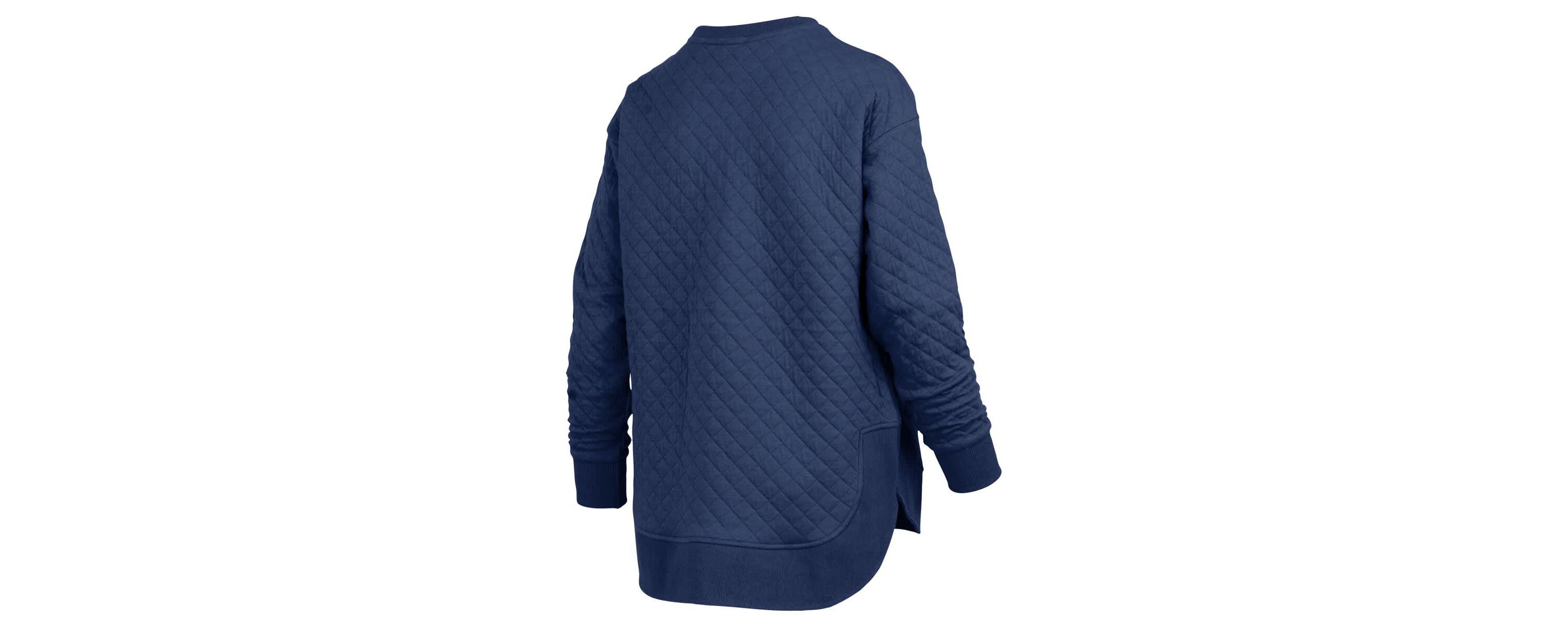 NCAA Notre Dame Fighting Irish Quilted Long Sleeve Pullover Sweatshirt