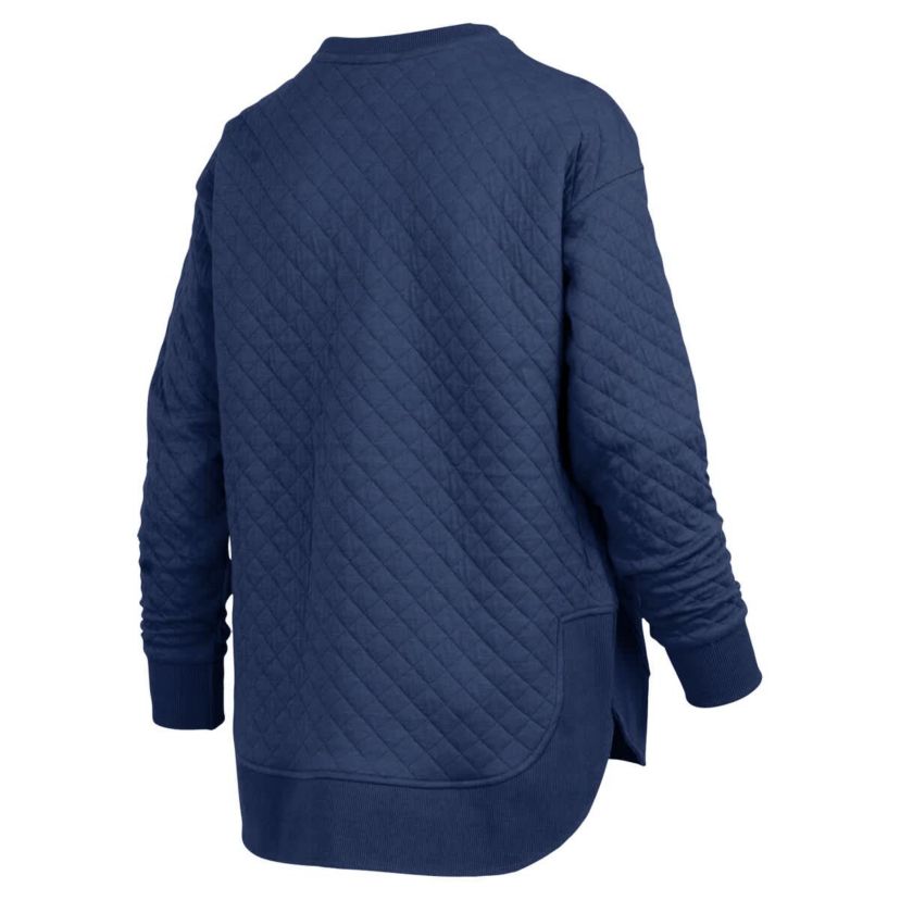 NCAA Notre Dame Fighting Irish Quilted Long Sleeve Pullover Sweatshirt