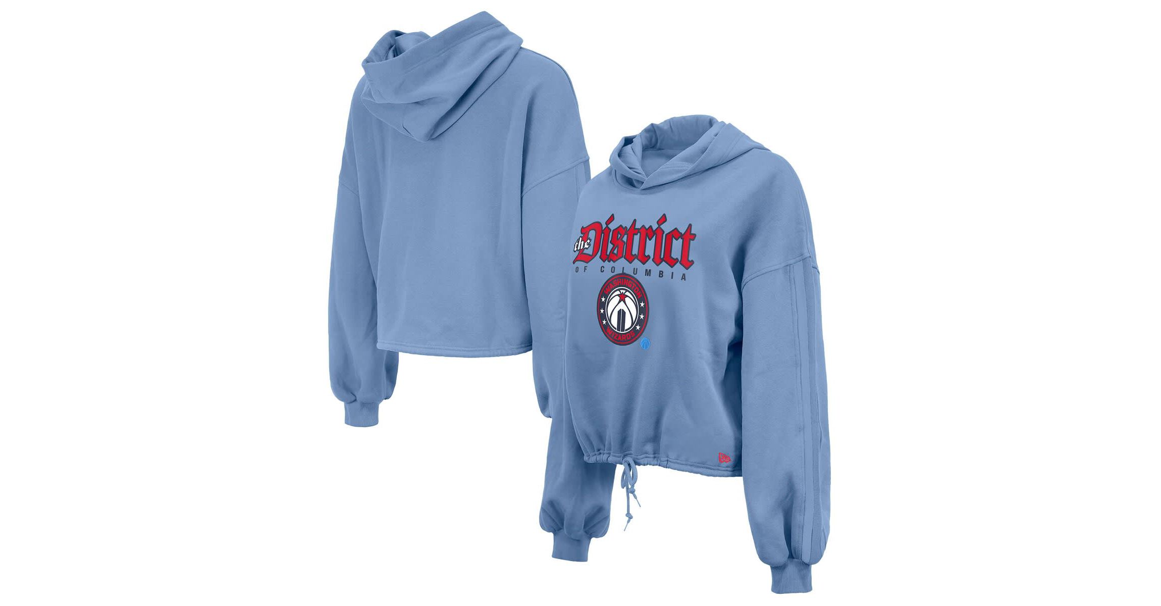 NBA Powder Washington Wizards 2024/25 City Edition Cropped Pullover Hoodie