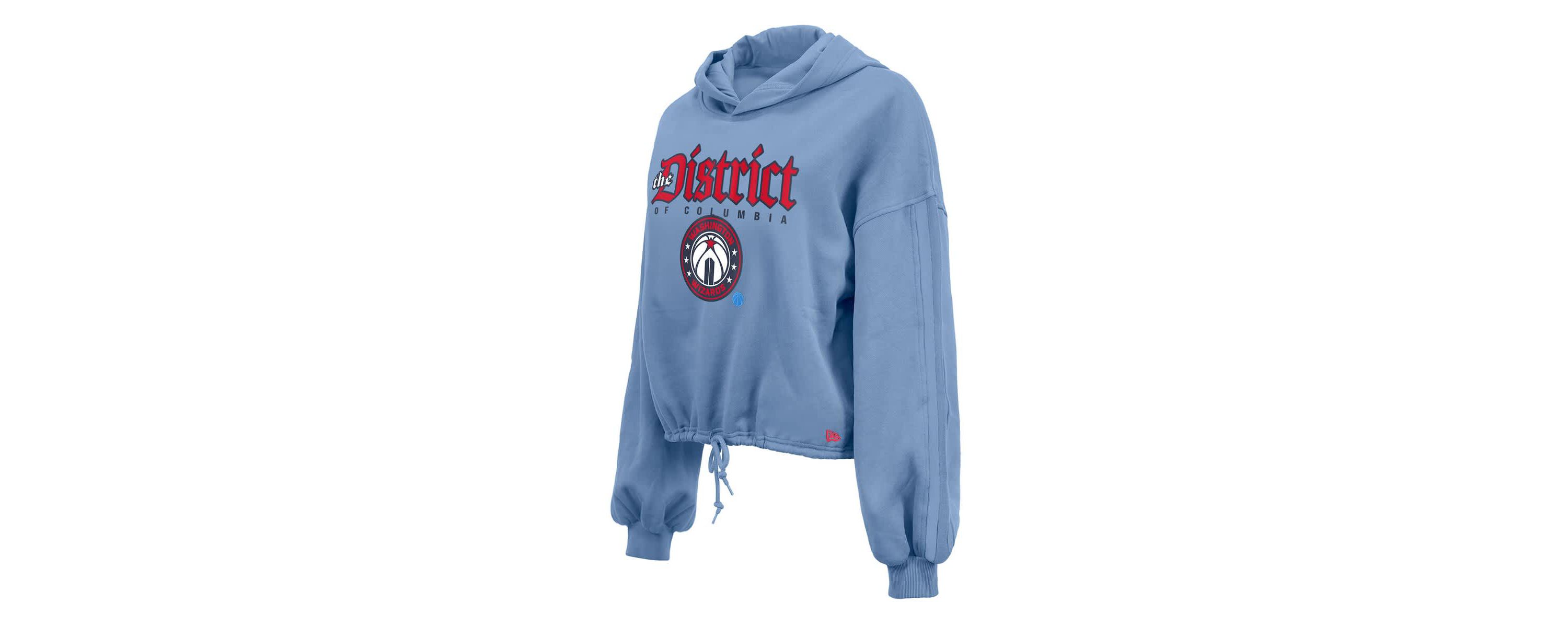 NBA Powder Washington Wizards 2024/25 City Edition Cropped Pullover Hoodie