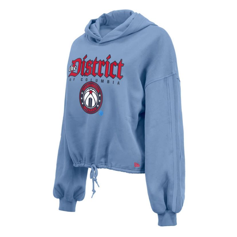 NBA Powder Washington Wizards 2024/25 City Edition Cropped Pullover Hoodie