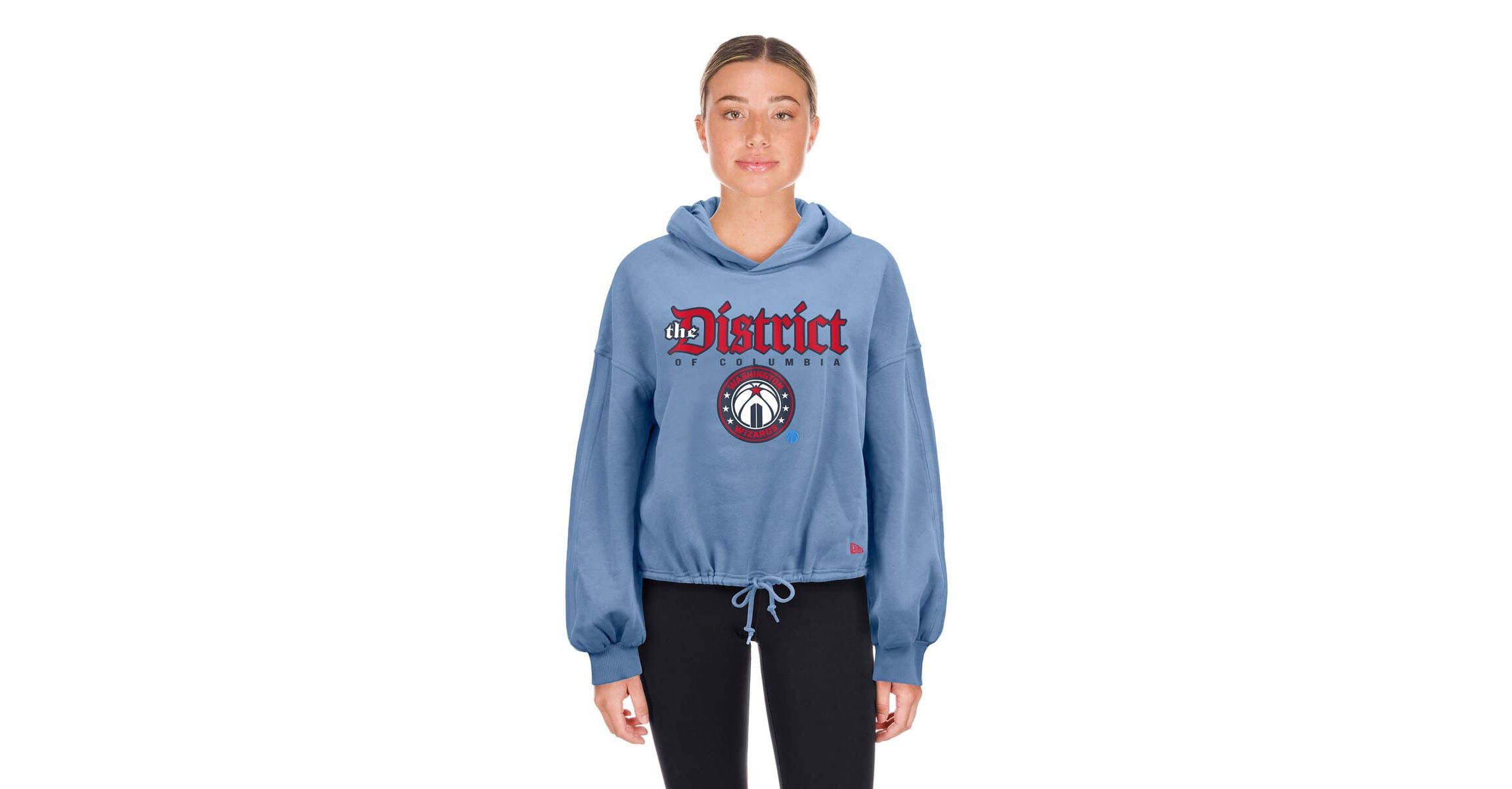 NBA Powder Washington Wizards 2024/25 City Edition Cropped Pullover Hoodie