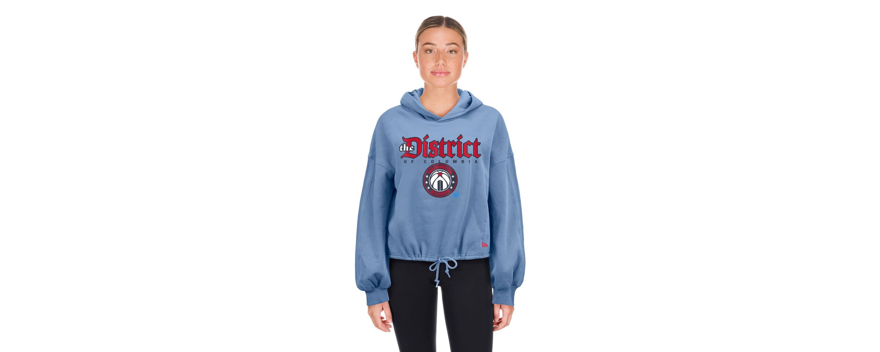 NBA Powder Washington Wizards 2024/25 City Edition Cropped Pullover Hoodie