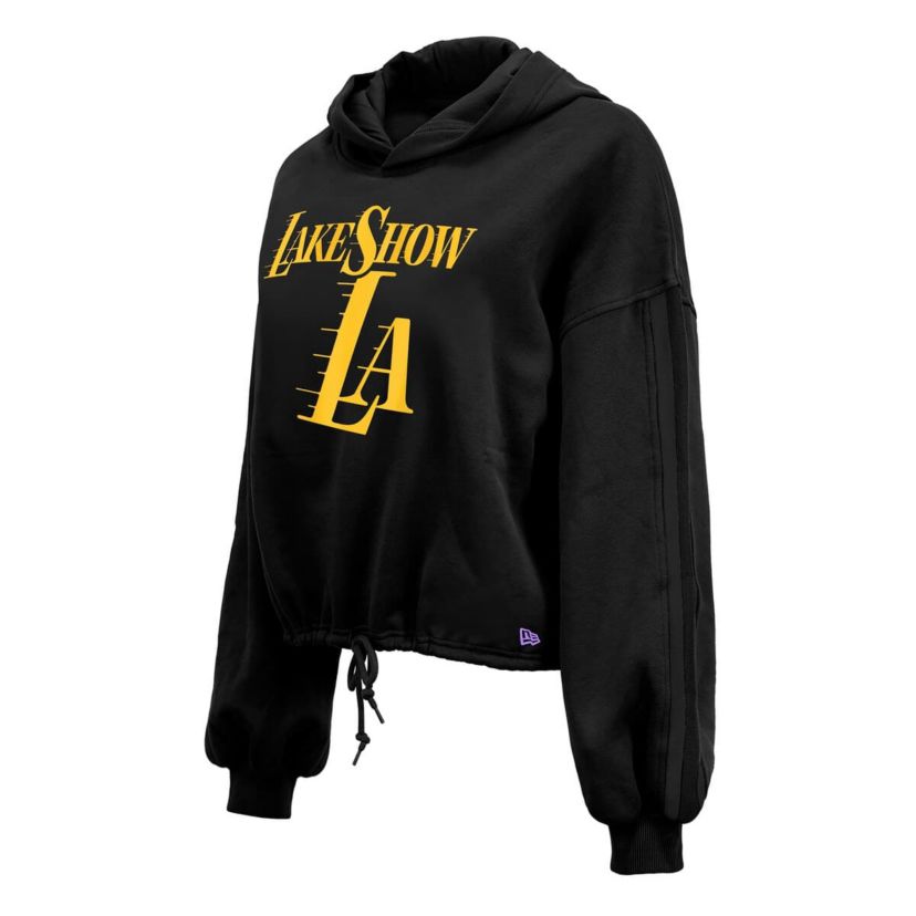 NBA Los Angeles Lakers 2024/25 City Edition Cropped Pullover Hoodie