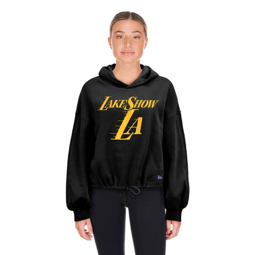 NBA Los Angeles Lakers 2024/25 City Edition Cropped Pullover Hoodie