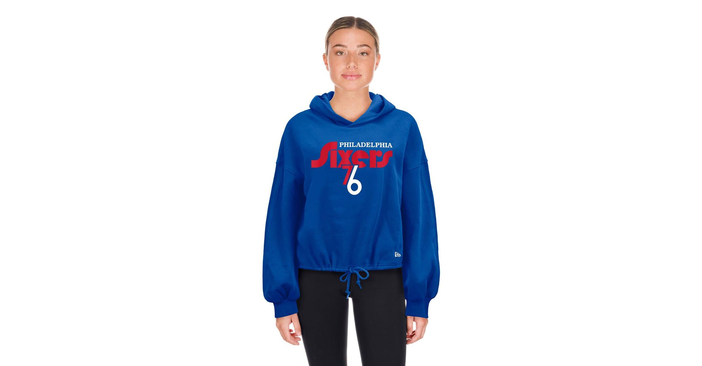 NBA Philadelphia 76ers 2024/25 City Edition Cropped Pullover Hoodie