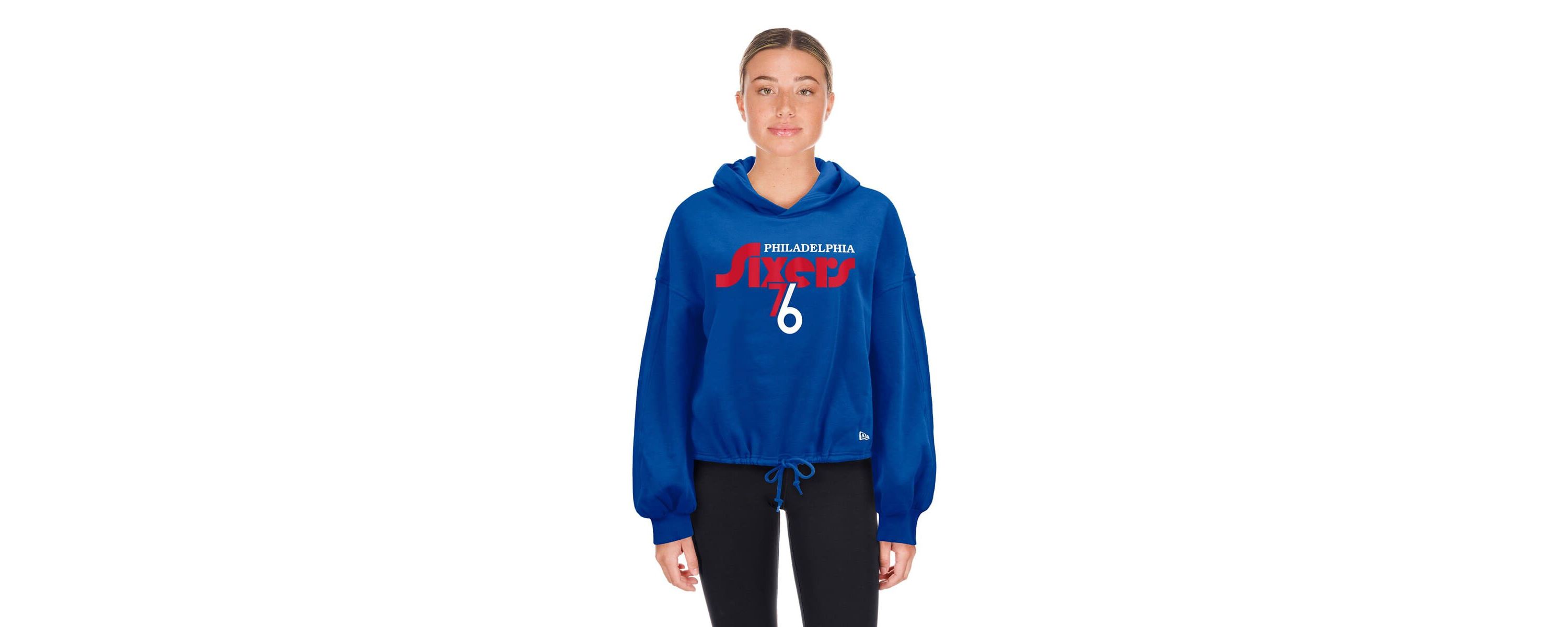 NBA Philadelphia 76ers 2024/25 City Edition Cropped Pullover Hoodie