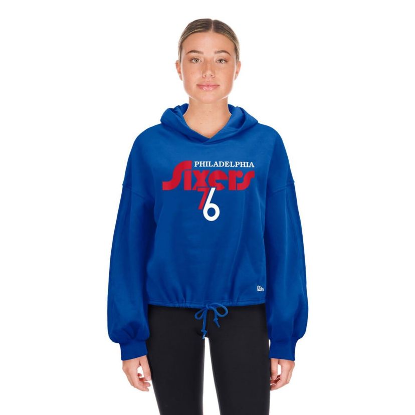 NBA Philadelphia 76ers 2024/25 City Edition Cropped Pullover Hoodie