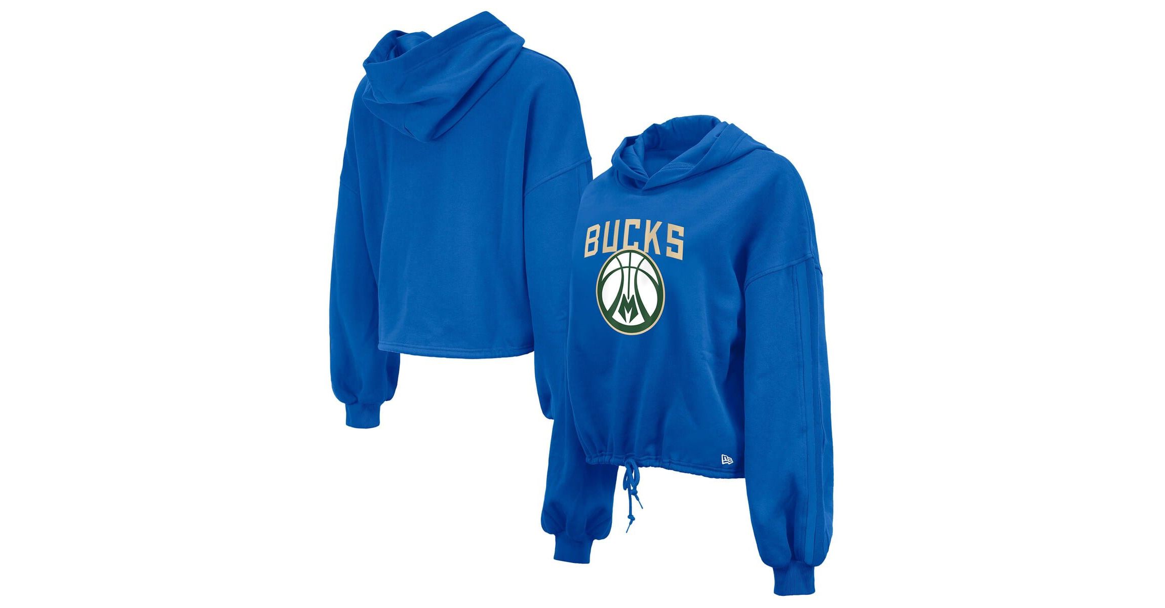 NBA Milwaukee Bucks 2024/25 City Edition Cropped Pullover Hoodie