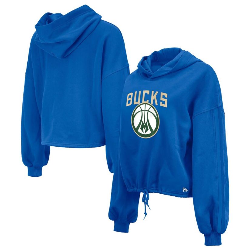 NBA Milwaukee Bucks 2024/25 City Edition Cropped Pullover Hoodie