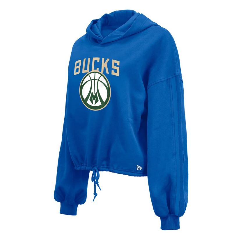 NBA Milwaukee Bucks 2024/25 City Edition Cropped Pullover Hoodie
