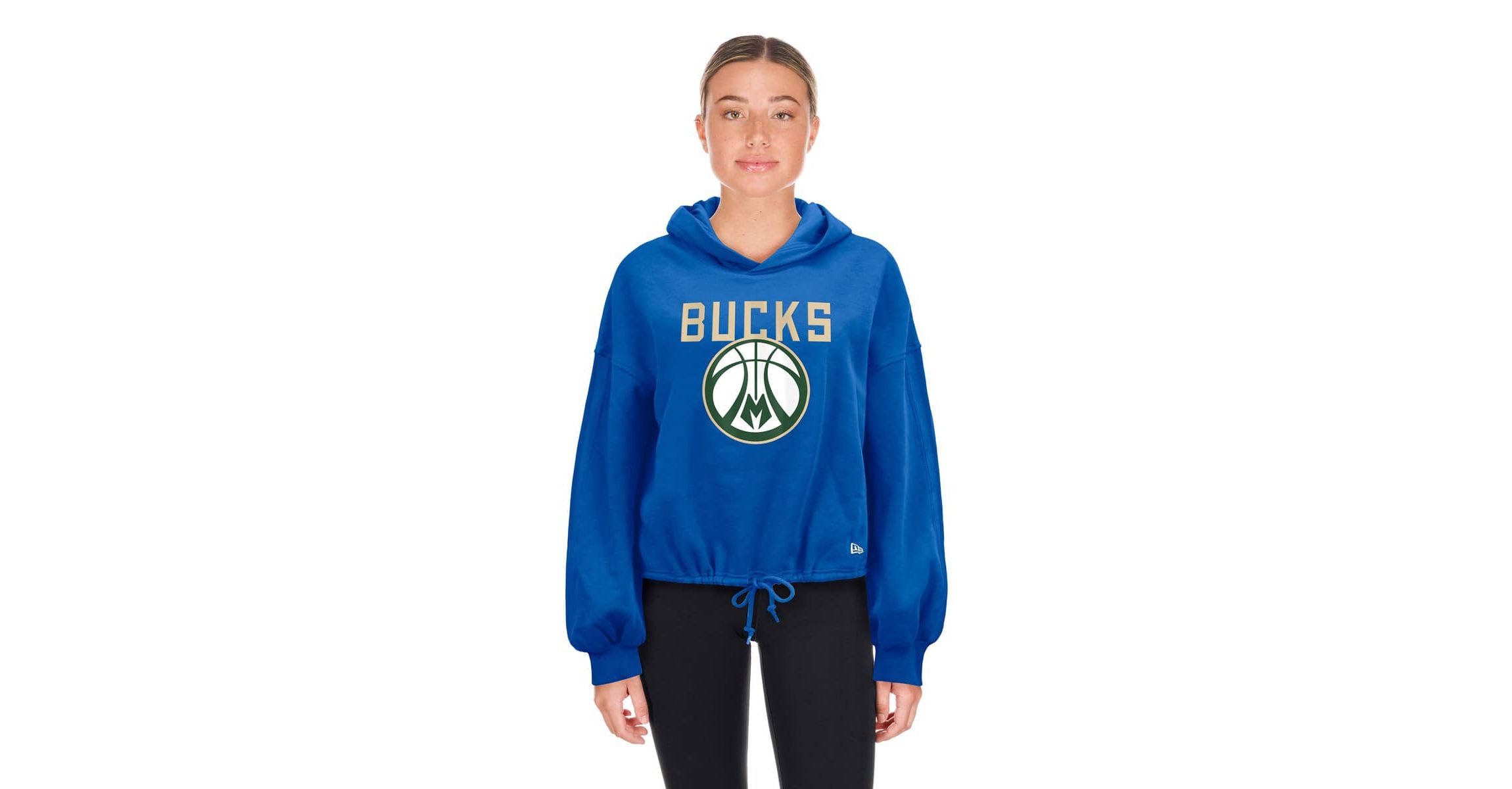 NBA Milwaukee Bucks 2024/25 City Edition Cropped Pullover Hoodie