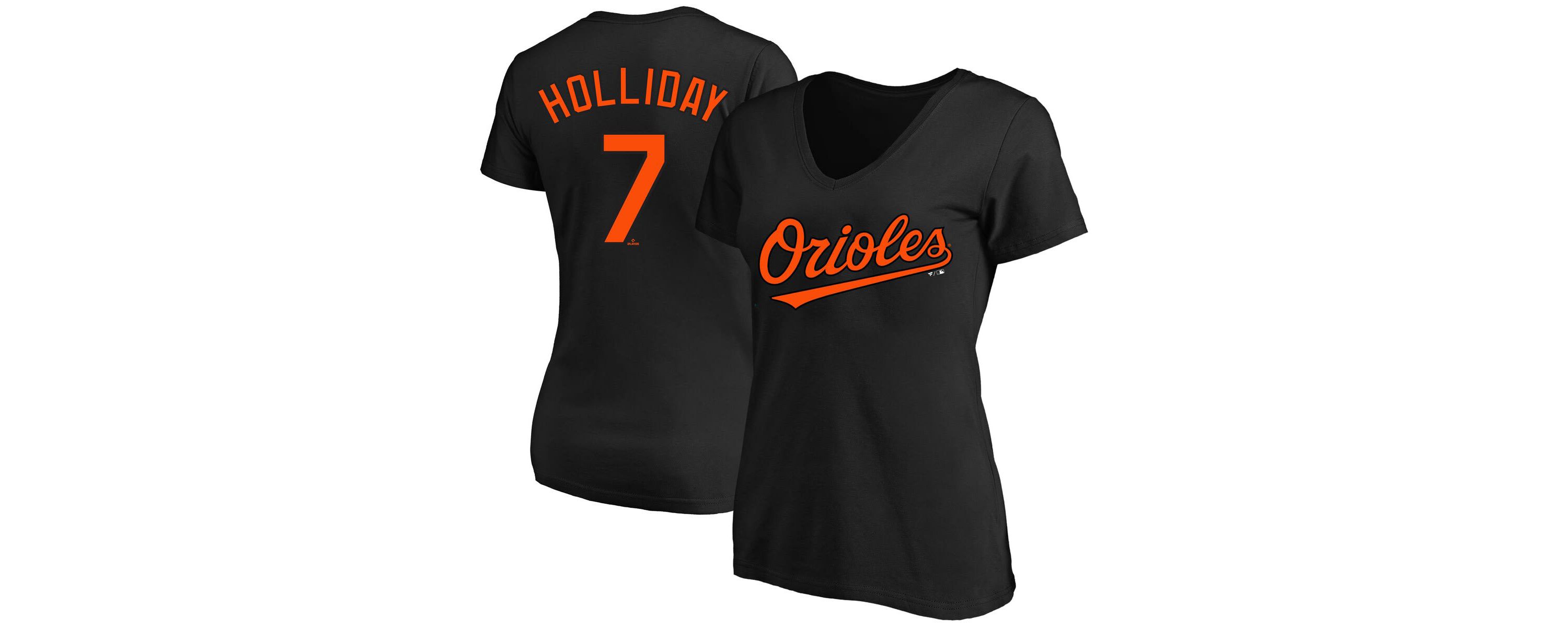 MLB Jackson Holliday Baltimore Orioles Plus Size Name & Number V-Neck T-Shirt