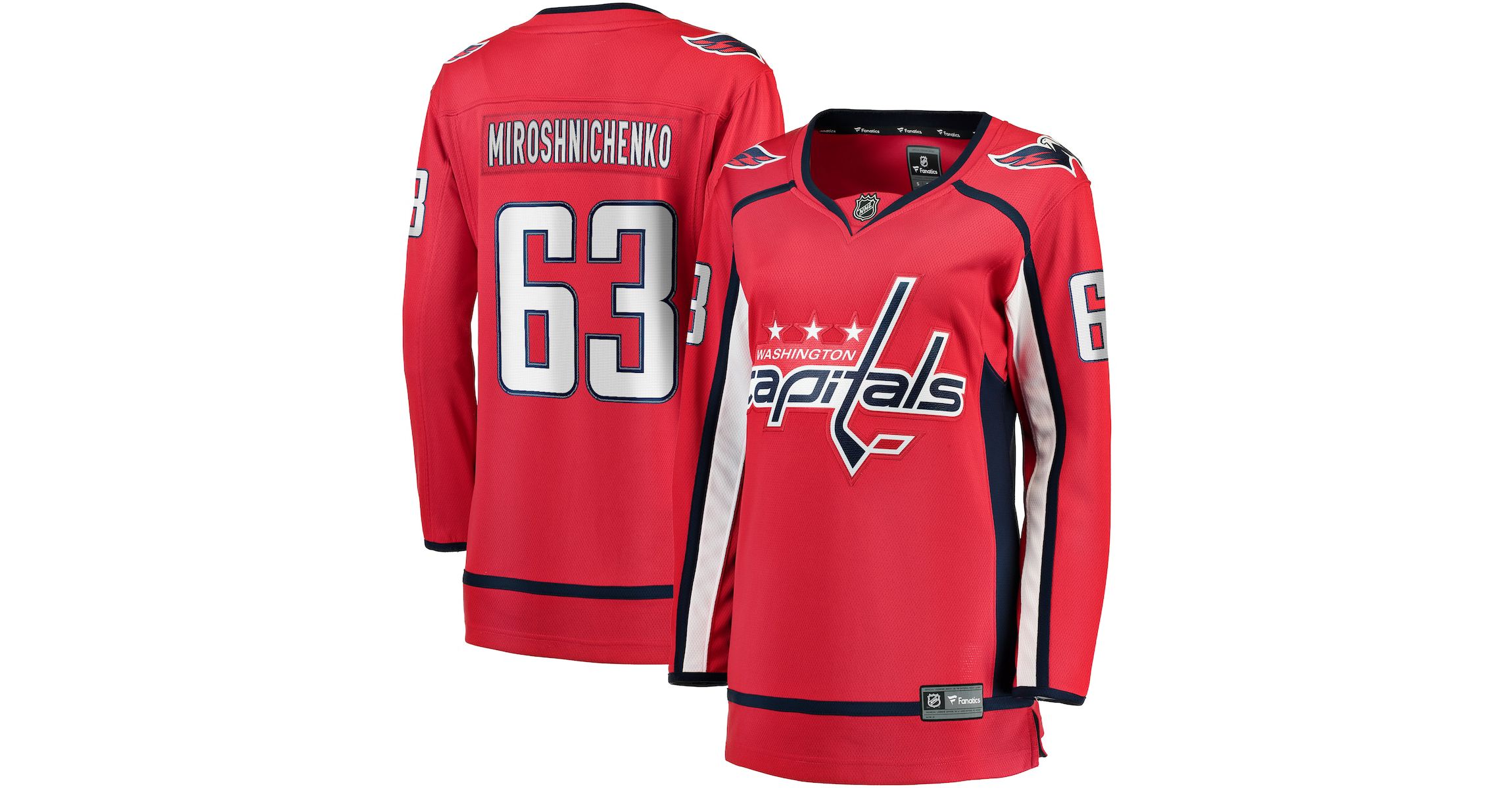 NHL Fanatics Ivan Miroshnichenko Washington Capitals Breakaway Jersey