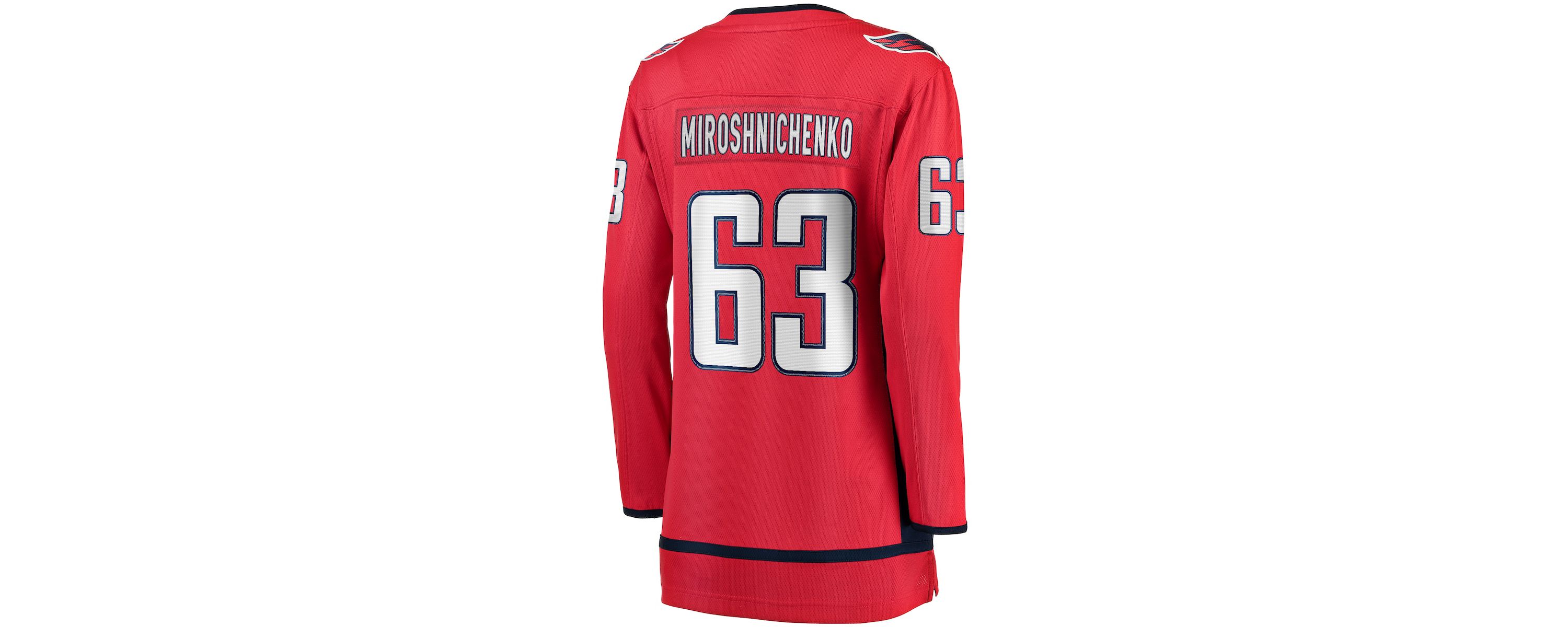 NHL Fanatics Ivan Miroshnichenko Washington Capitals Breakaway Jersey