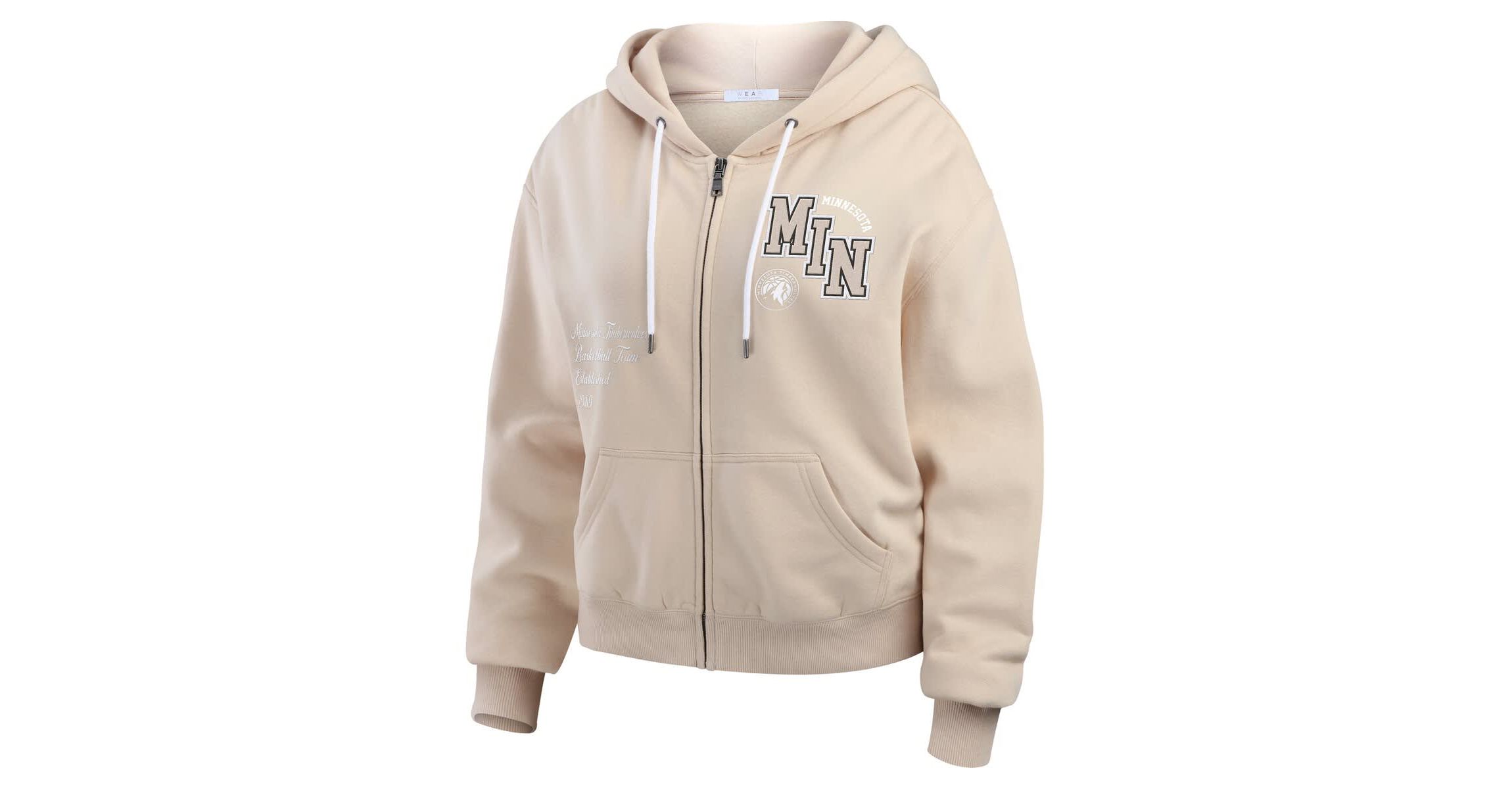 NBA Minnesota Timberwolves Tonal Felt Patch Full-Zip Hoodie