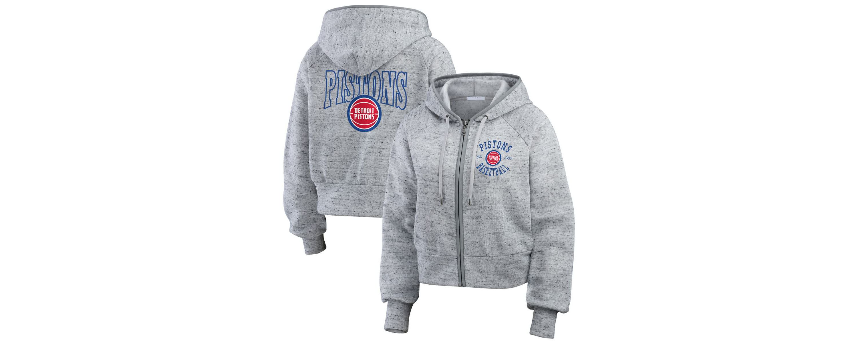 NBA Detroit Pistons Speckled Radiator Full-Zip Hoodie