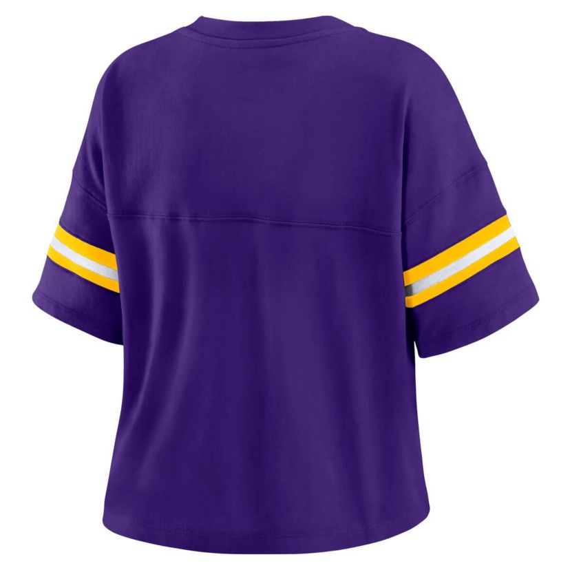NBA Los Angeles Lakers Color Block Boxy V-Neck T-Shirt