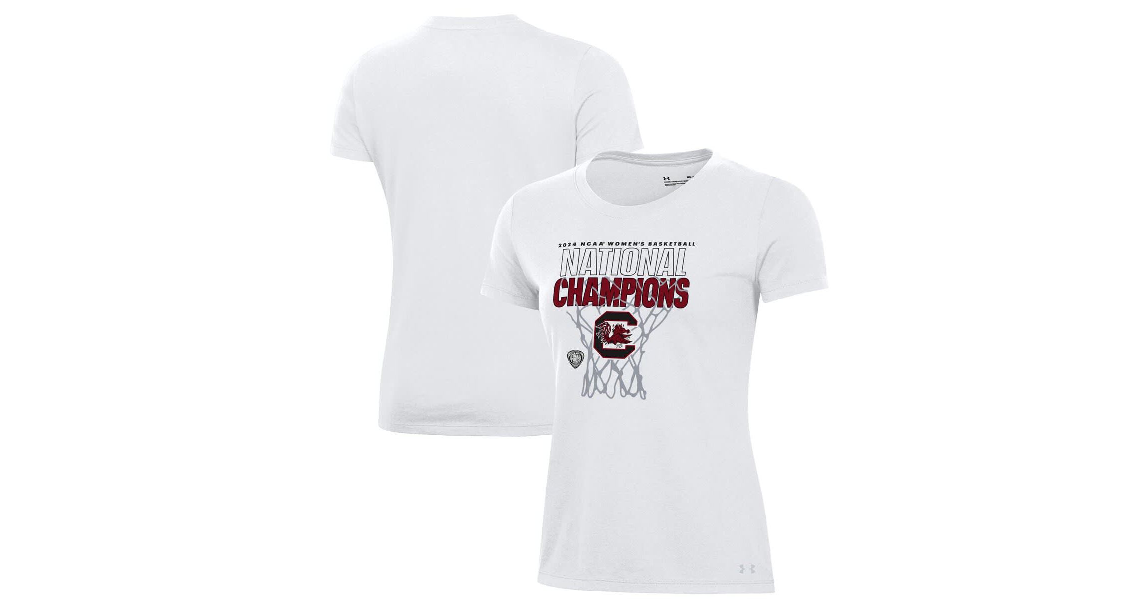 NCAA Under Armour South Carolina Gamecocks 2024 NCAA Basketball National s Locker Room T-Shirt