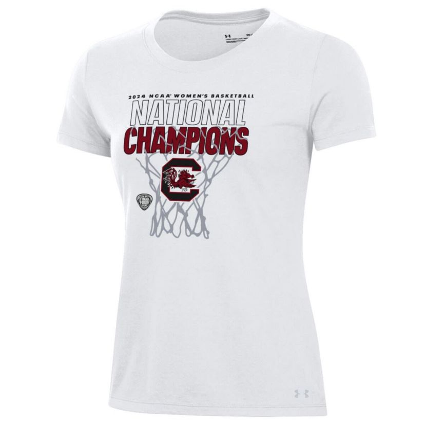 NCAA Under Armour South Carolina Gamecocks 2024 NCAA Basketball National s Locker Room T-Shirt