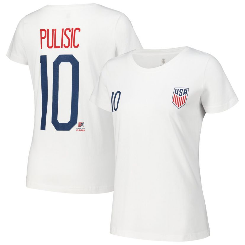 Soccer National Teams Christian Pulisic USMNT Name & Number T-Shirt