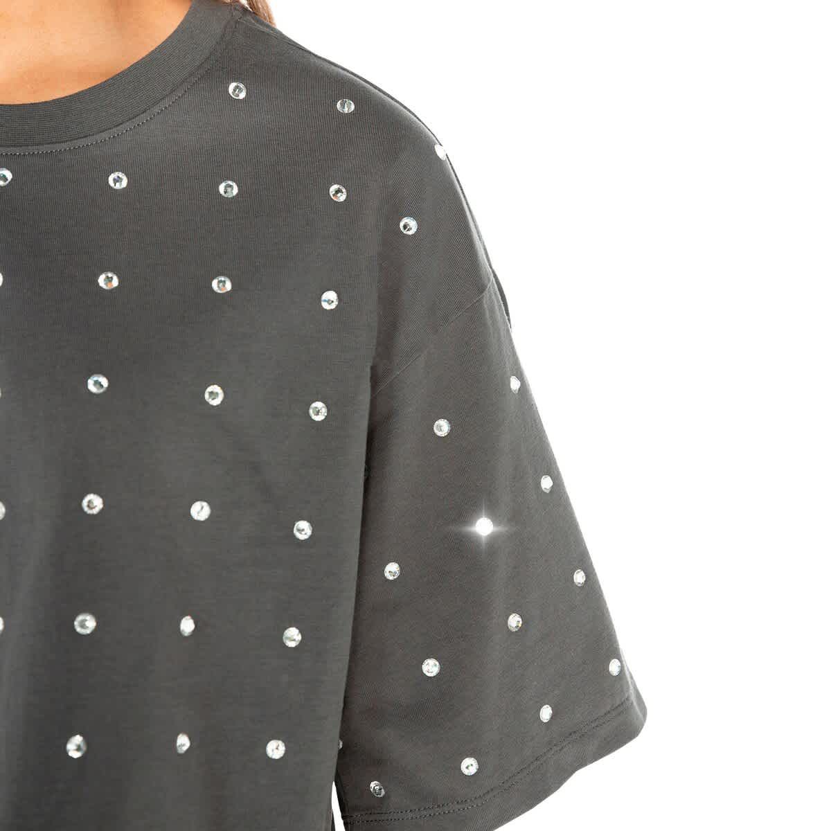 NCAA UCF Knights Go Time Rhinestone Crop T-Shirt