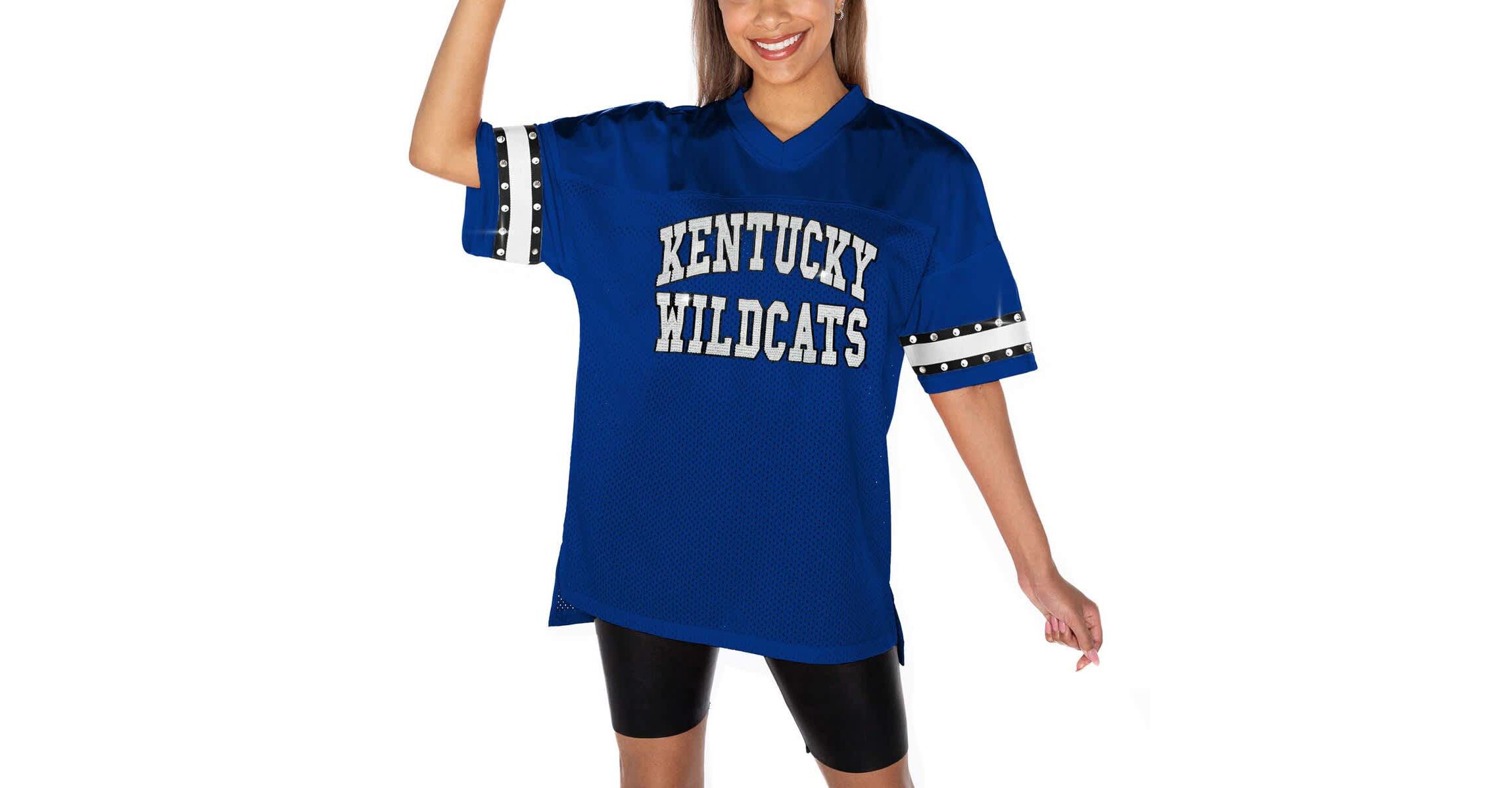 NCAA Kentucky Wildcats Until Kickoff Rhinestone Fashion T-Shirt