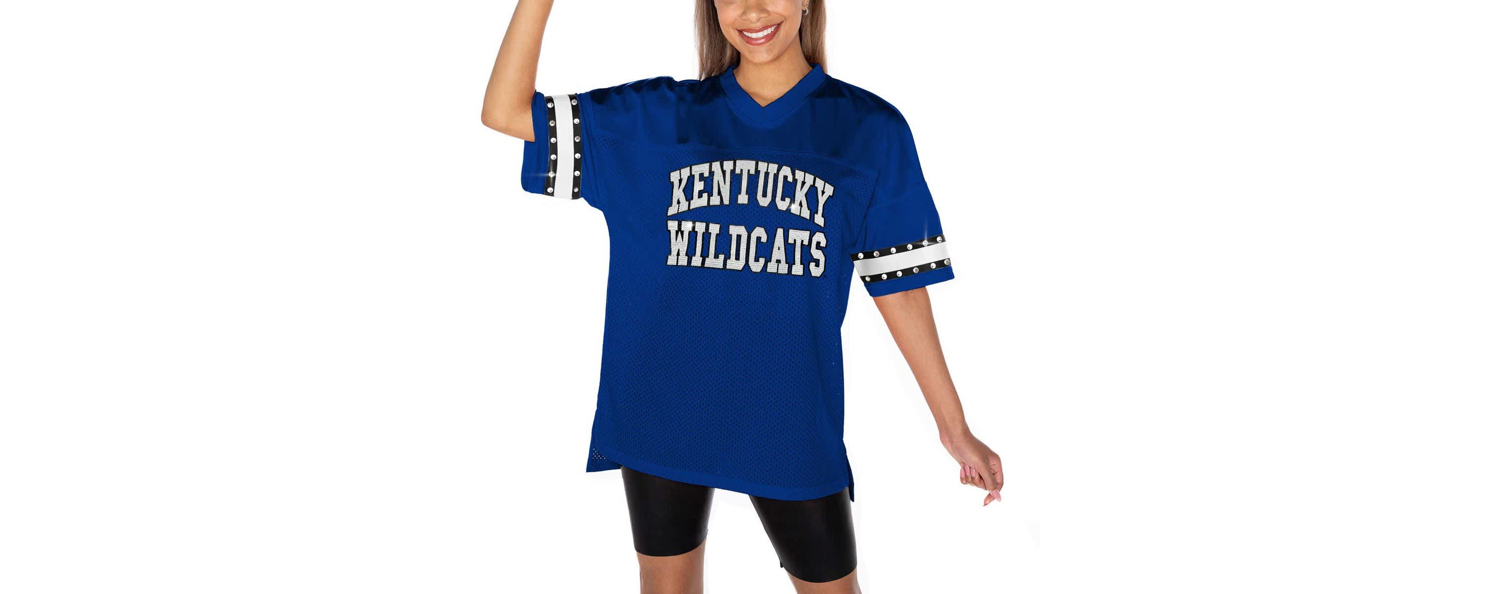 NCAA Kentucky Wildcats Until Kickoff Rhinestone Fashion T-Shirt