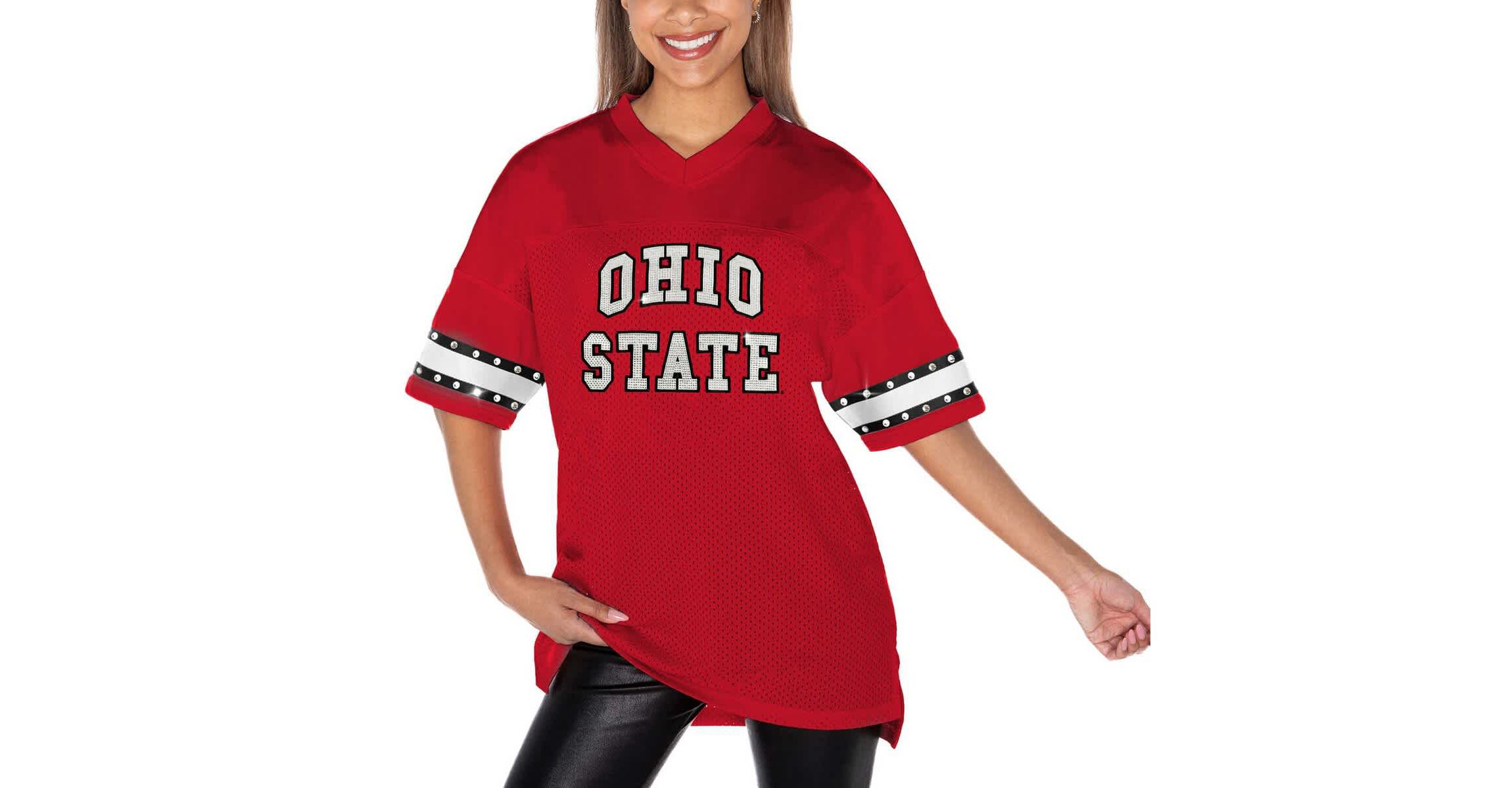 NCAA Ohio State Buckeyes Until Kickoff Rhinestone Fashion T-Shirt