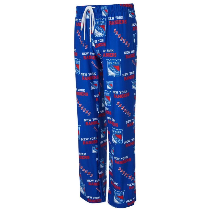 NHL New York Rangers Zest Allover Print Knit Pants
