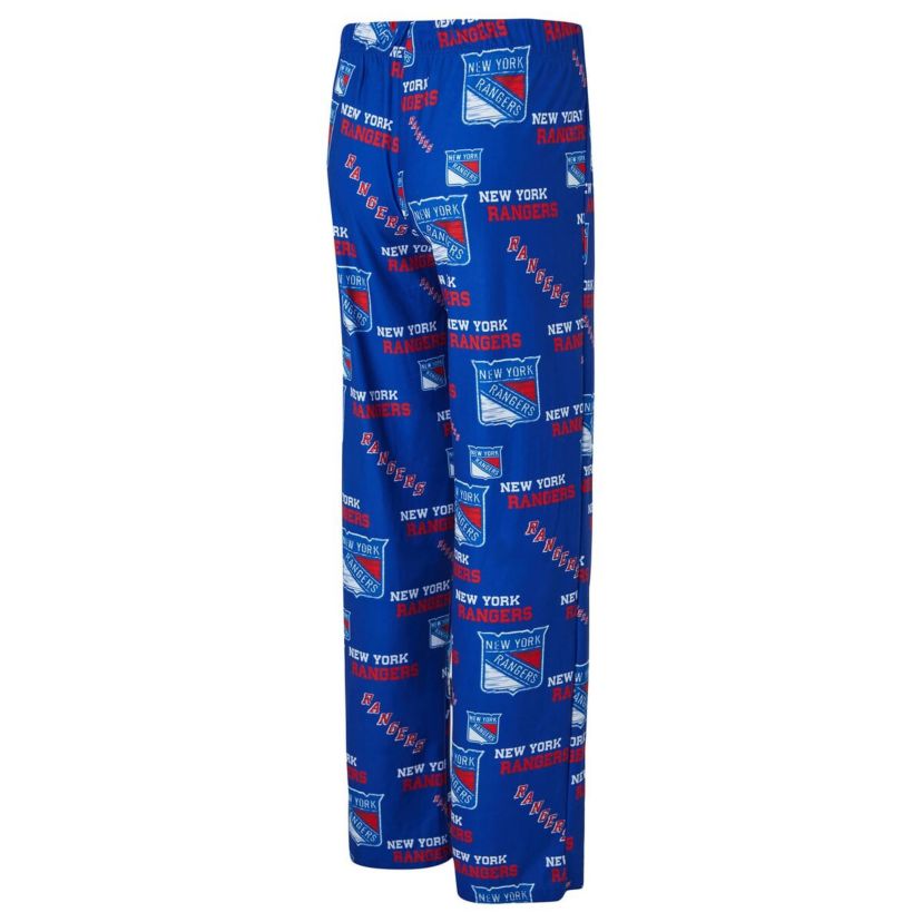 NHL New York Rangers Zest Allover Print Knit Pants