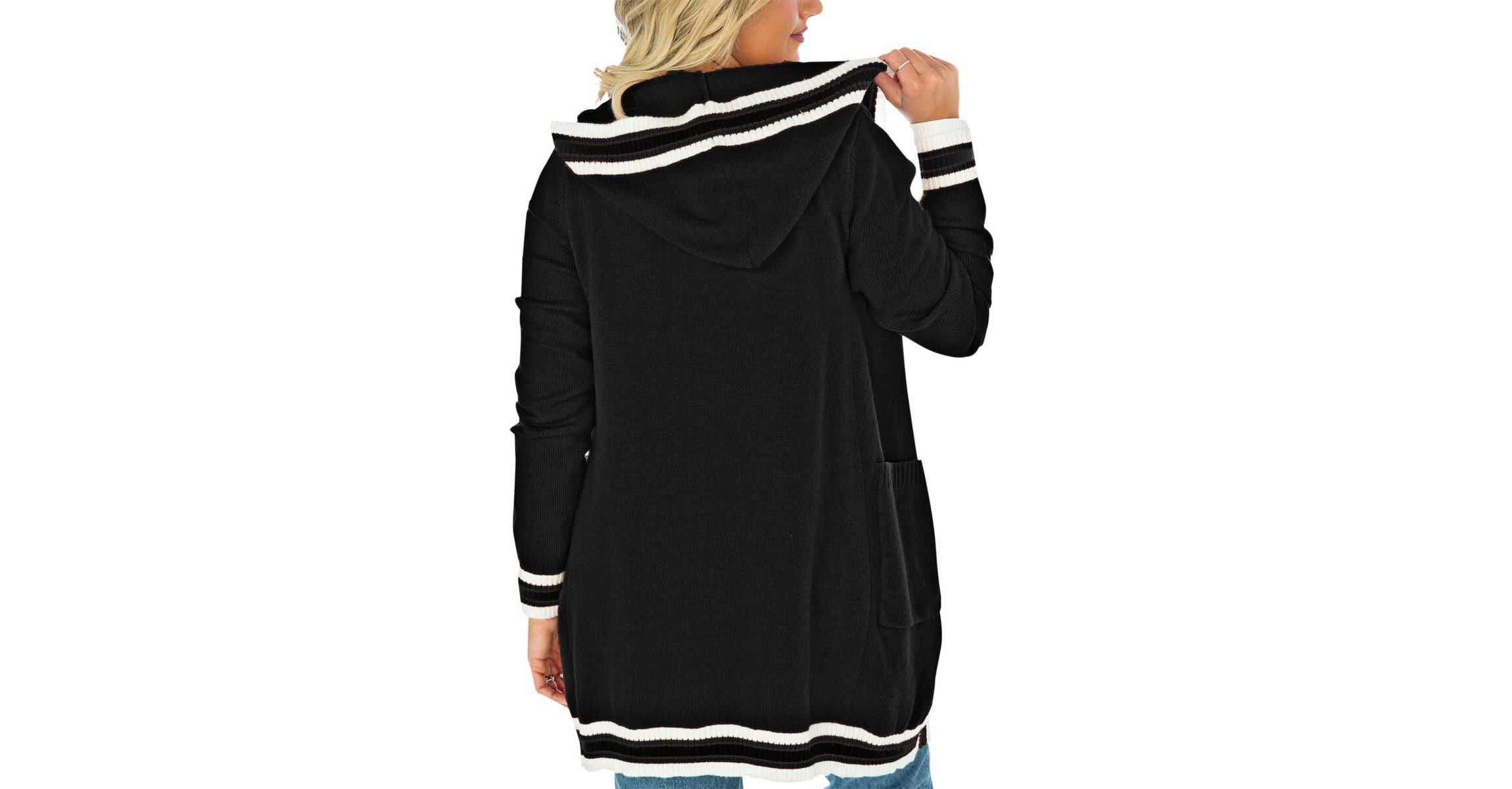 NCAA Florida State Seminoles Stripe Detail Tri-Blend Hoodie Cardigan Sweater