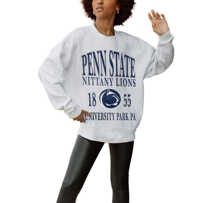 NCAA Penn State Nittany Lions Established Premium Fleece Drop Pullover Sweatshirt
